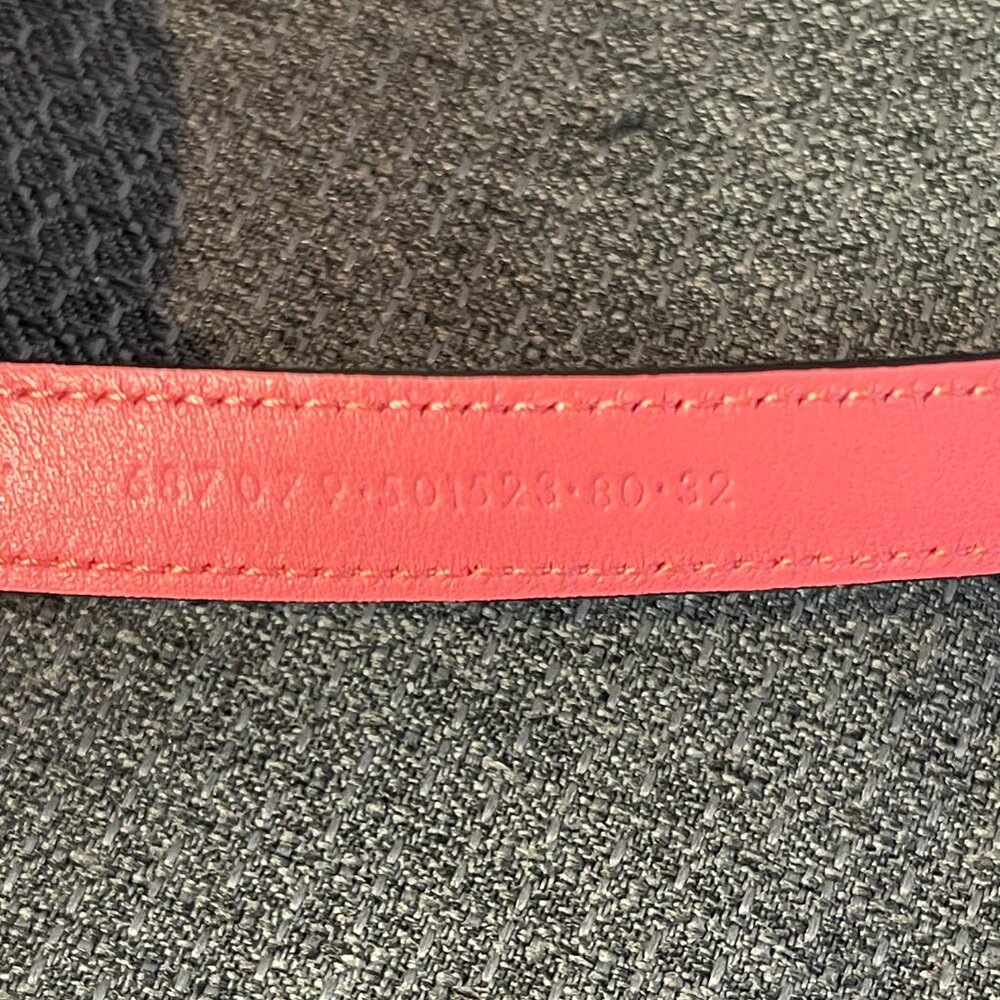ALEXANDER MCQUEEN Double Wrap Skull Belt in Coral Calfskin Leather Size 32 - NWT - Picture 5 of 7